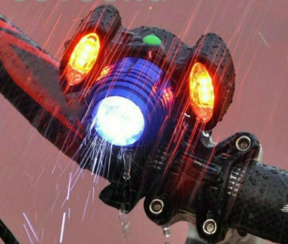 USB Rechargeable LED Bicycle Bright Bike Front Headlight Lamp Waterproof Light