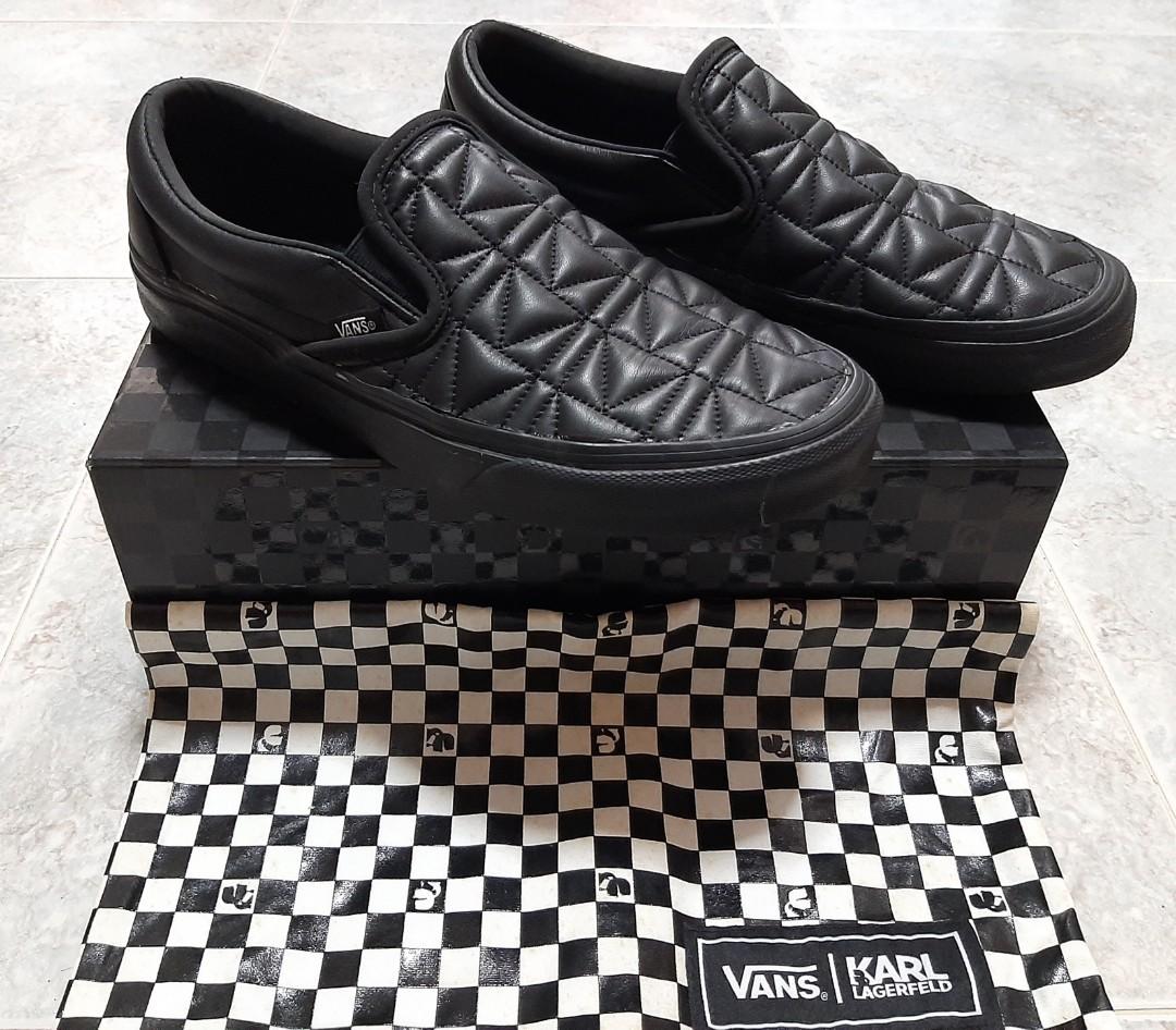 Vans slip on karl lagerfeld best sale
