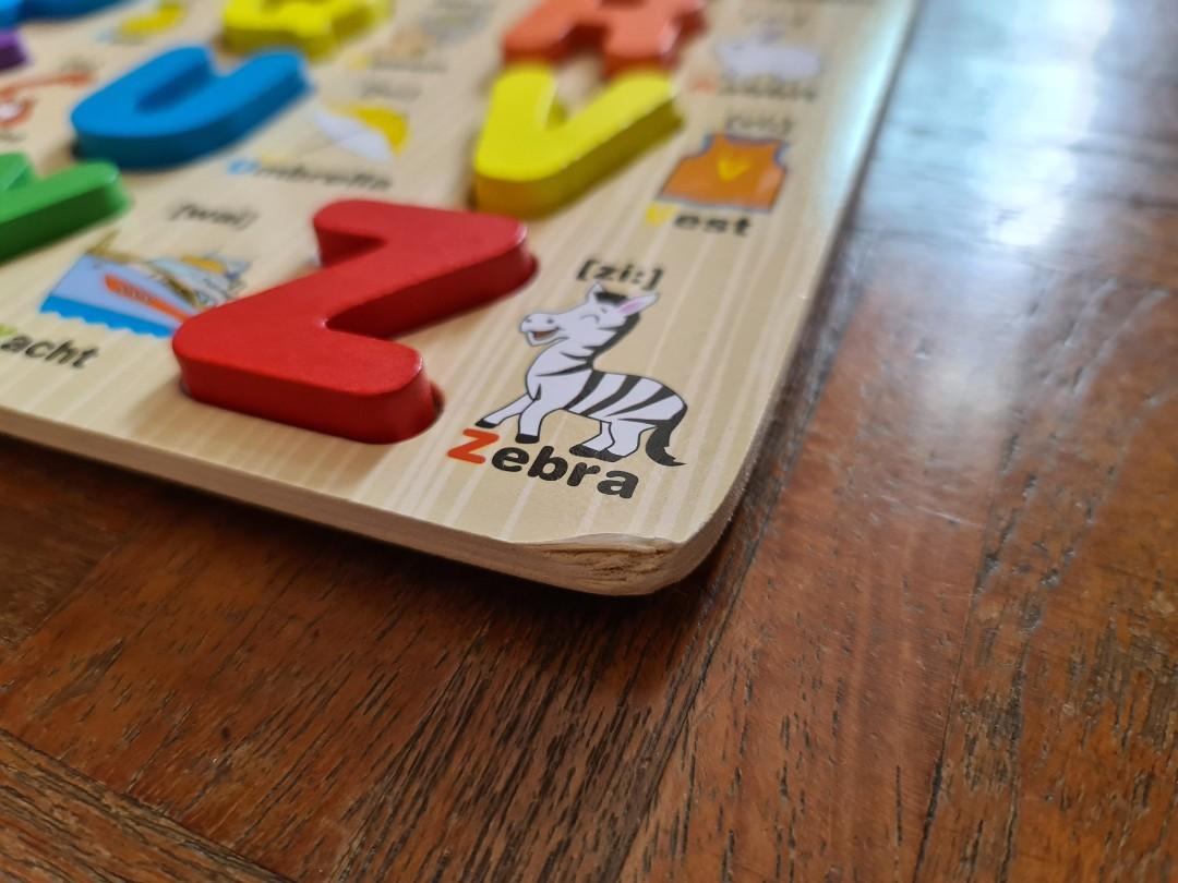 Wooden Letter Puzzle, Hobbies & Toys, Toys & Games on Carousell