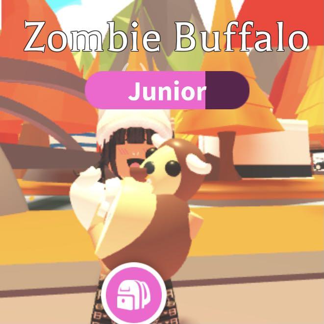 Zombie Buffalo Adopt Me Roblox Video Gaming Gaming Accessories Game Gift Cards Accounts On Carousell - roblox blue buffalo