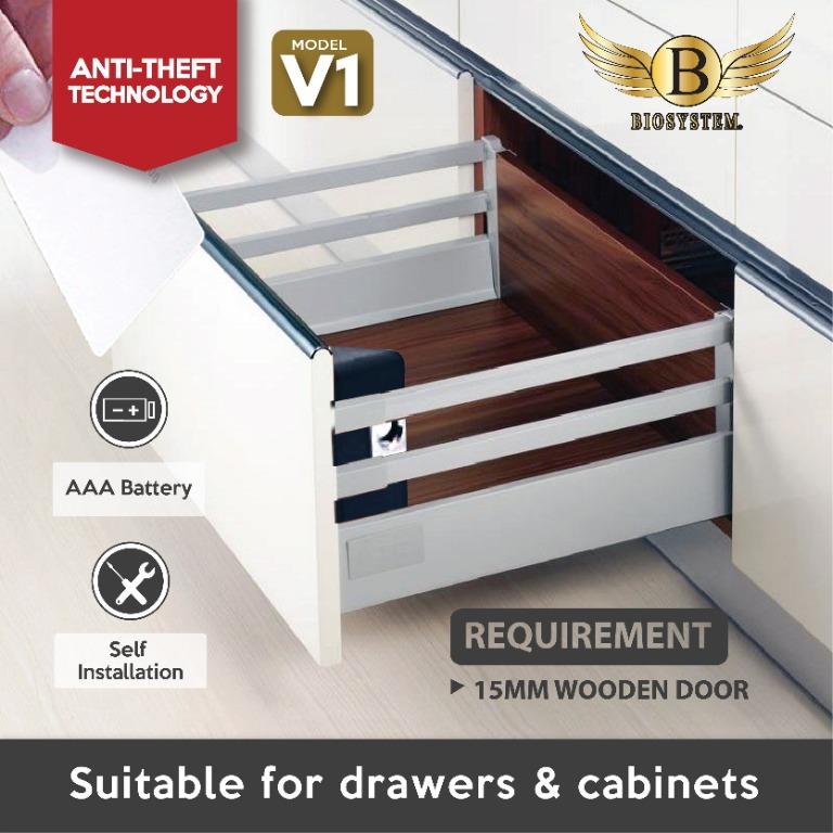 Invisible Digital Drawer Lock / RFID drawer / DIY digital cabinet lock ...
