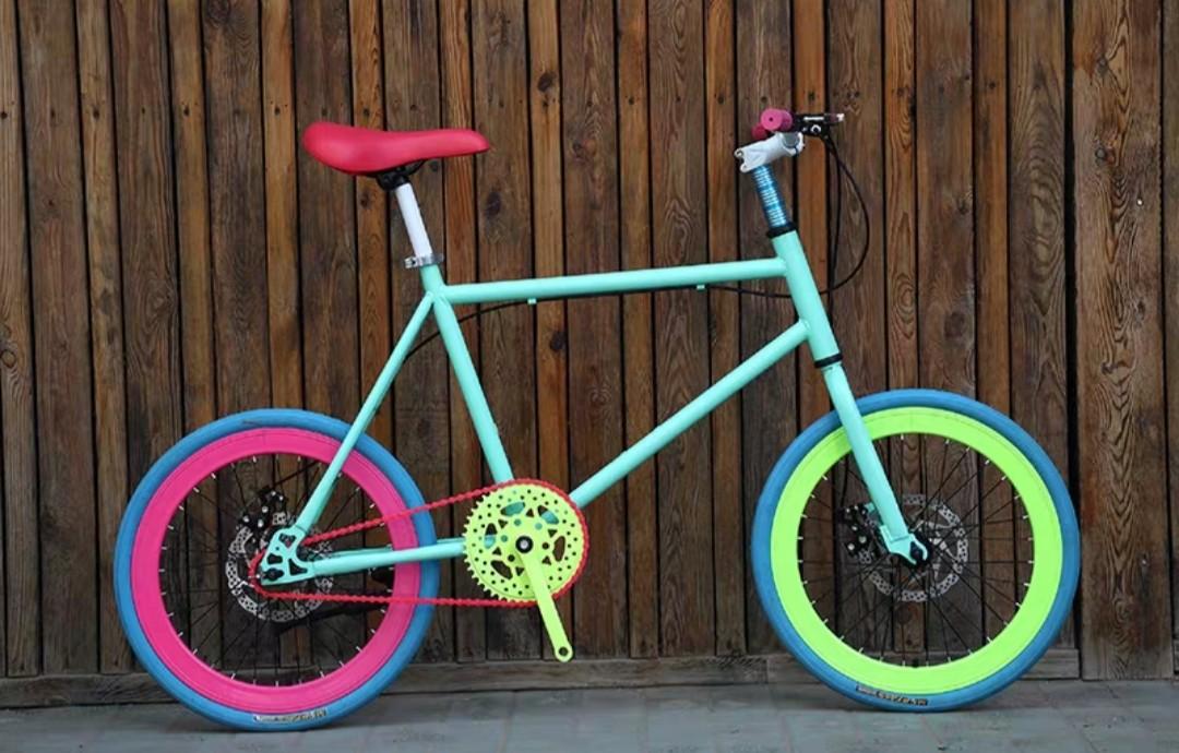 single speed cycle with disc brake