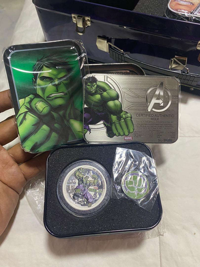 2014 Niue 4-coin Pure .999 Silver Marvel Avengers Proof set