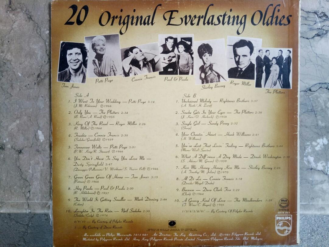 20 original Everlasting Oldies レコード LP - integrit.ch