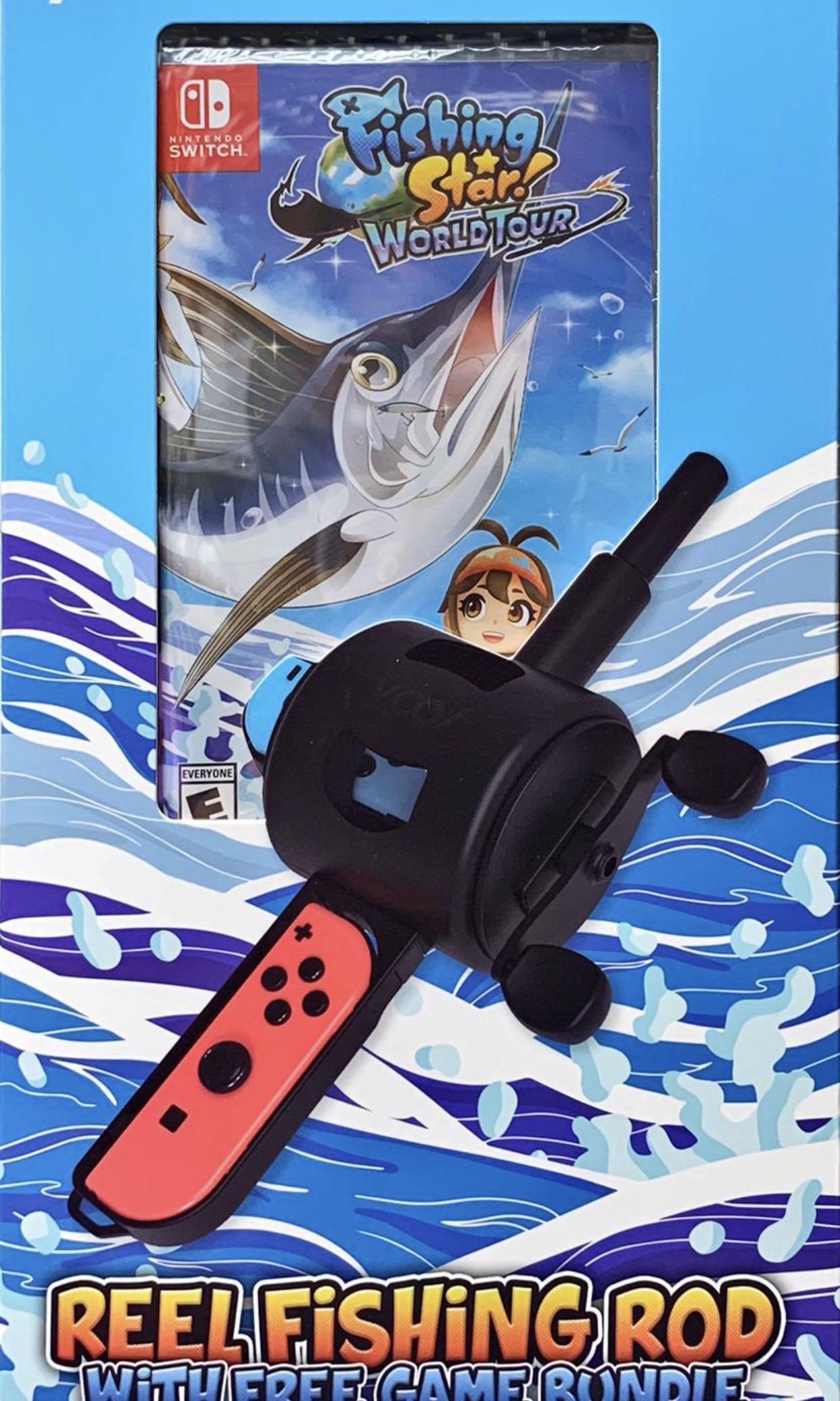 全新Switch 釣魚明星世界巡迴賽連漁竿同捆套裝FISHING STAR WORLD TOUR WITH REEL FISHING ROD  BUNDLE 中英日文連魚杆同捆裝, 電子遊戲, 電子遊戲, Nintendo 任天堂- Carousell