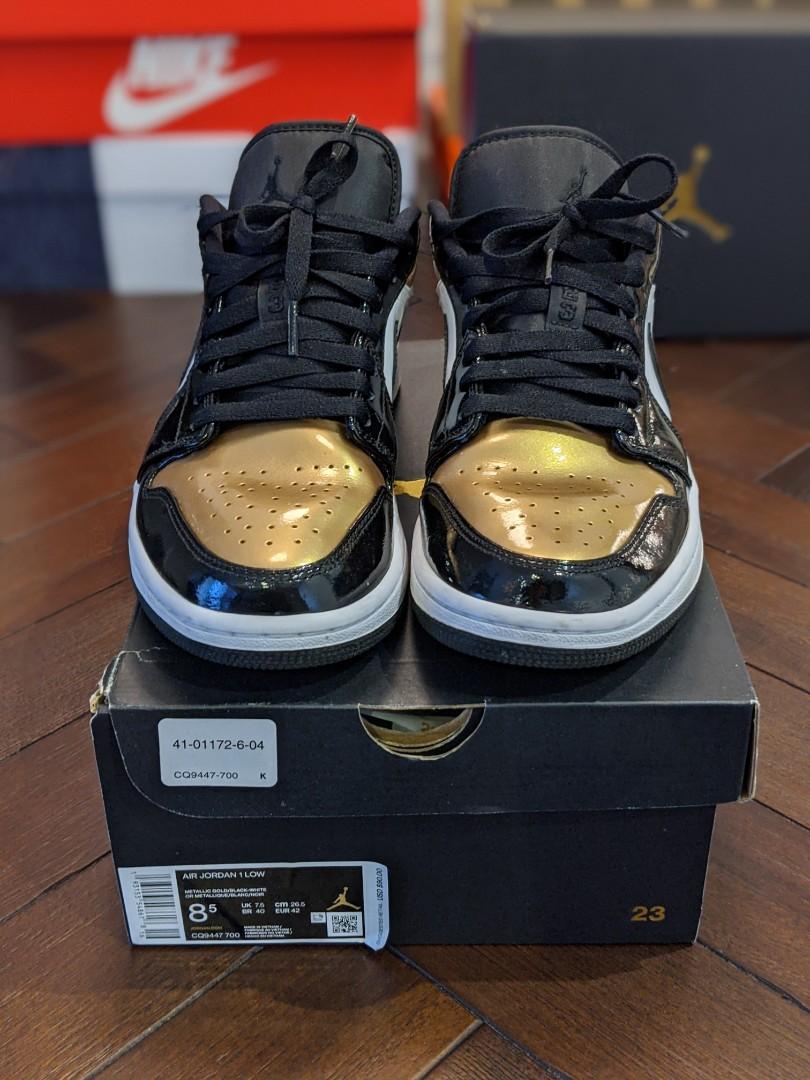 Jordan 1 cheap gold toe creasing