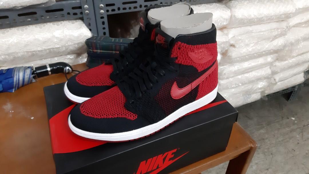 Air Jordan 1 Retro Flyknit (Category: Sneakers) located in Manila. Submitted by akoni_keoki (Listing ID 1048062372, Image 1). Description: For Sale BNDS Air Jordan 1 Retro Flyknit Size 9 10,000.