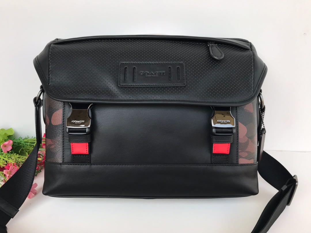 Red messenger shop bag mens