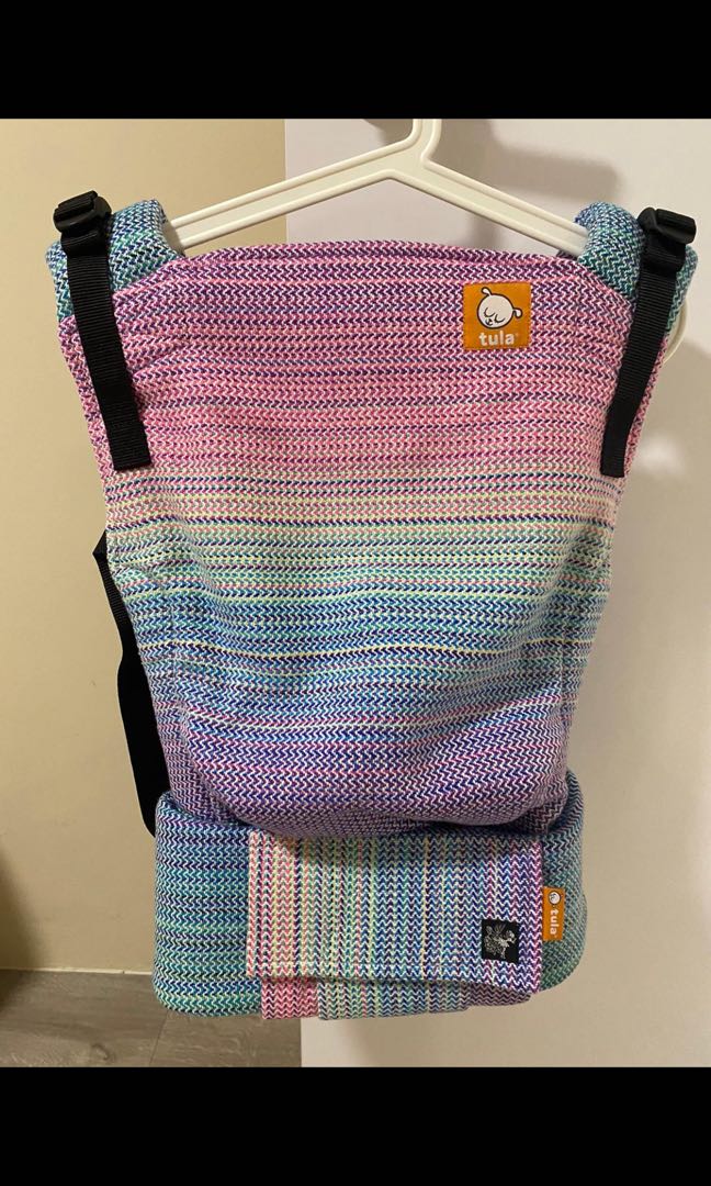 Baby TULA BNWT Free to grow Signature collection Apple Blossom Chicibeanz Handwoven Dreamer Natural weft Twill Weave