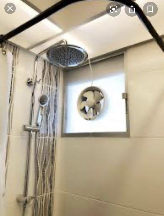 Google home bathroom shop fan