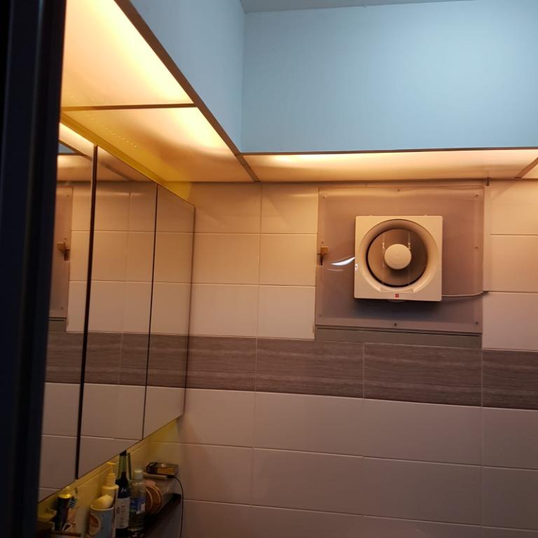 Google home store bathroom fan