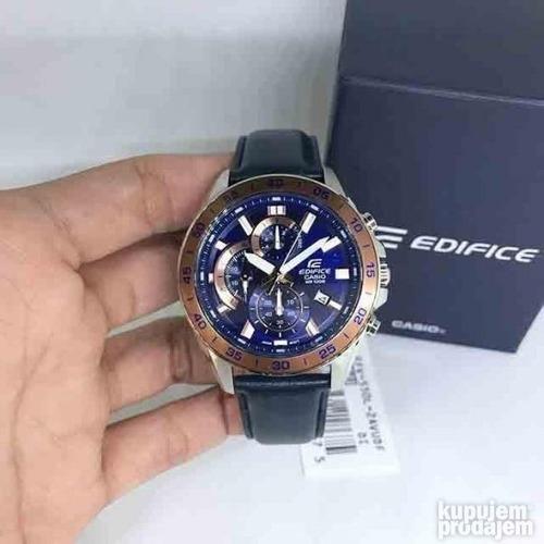 Casio Edifice EFV 550L 2AVUDF EFV 550L 2A EFV 550L 2 EFV 550L EFV 550 EFV Standard Chronograph Leather Strap Men s Watch