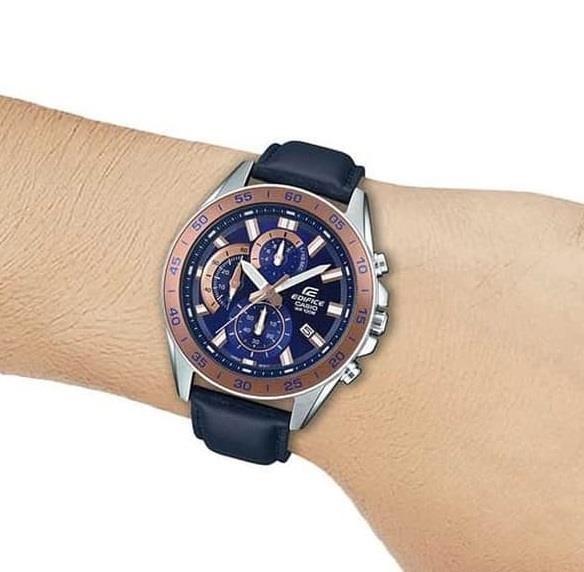 Casio edifice cheap watch leather strap