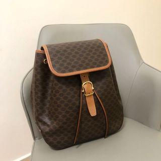 Celine vintage macadam backpack 中古背包 中古背囊 老花中古袋