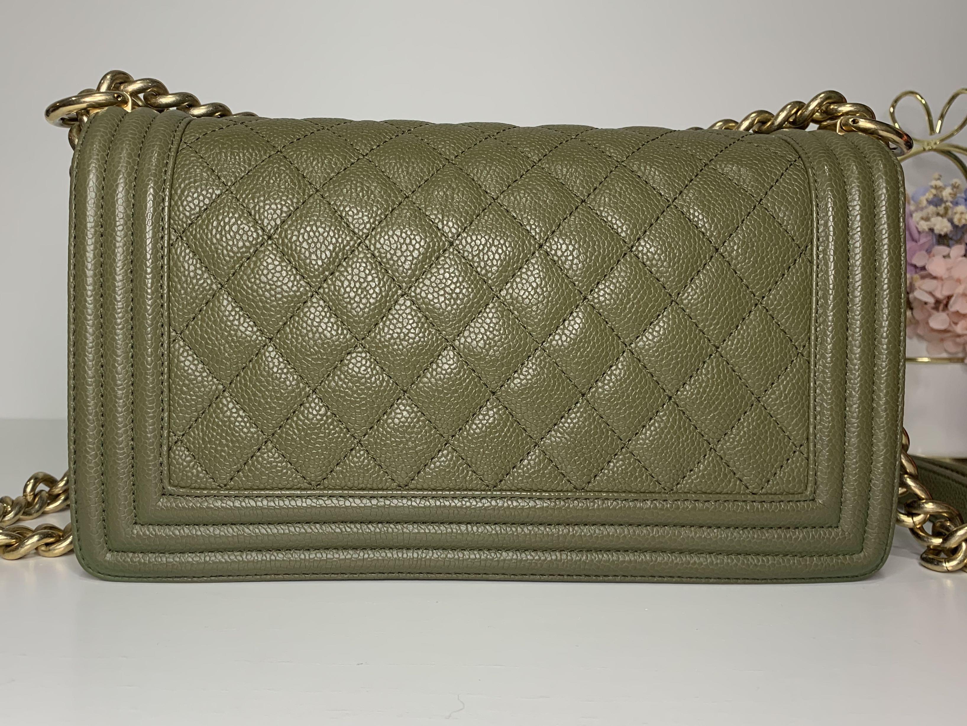 Chanel 2025 boy khaki