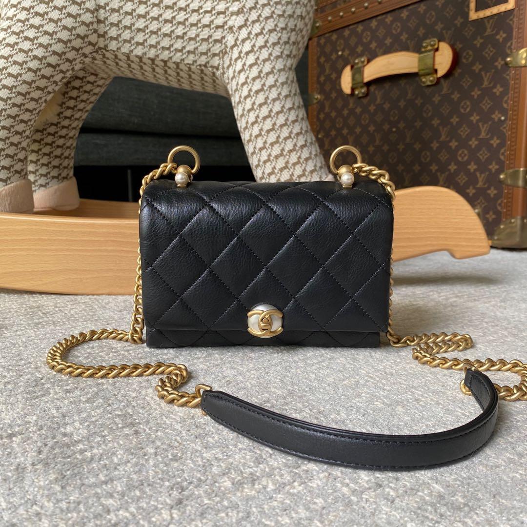 Chanel rose gold mini , Luxury, Bags & Wallets on Carousell