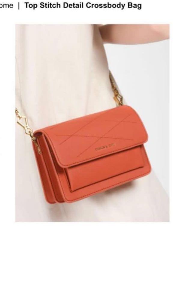Top stitch detail crossbody bag on sale