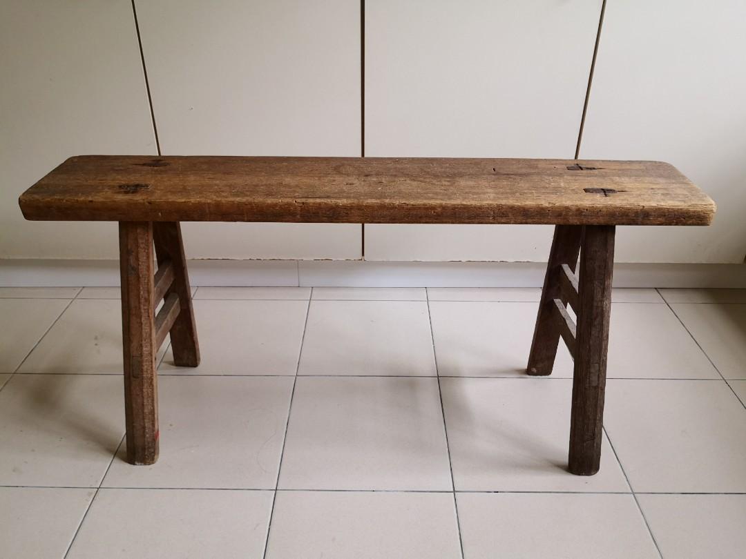 Chinese Wooden Stool Bench