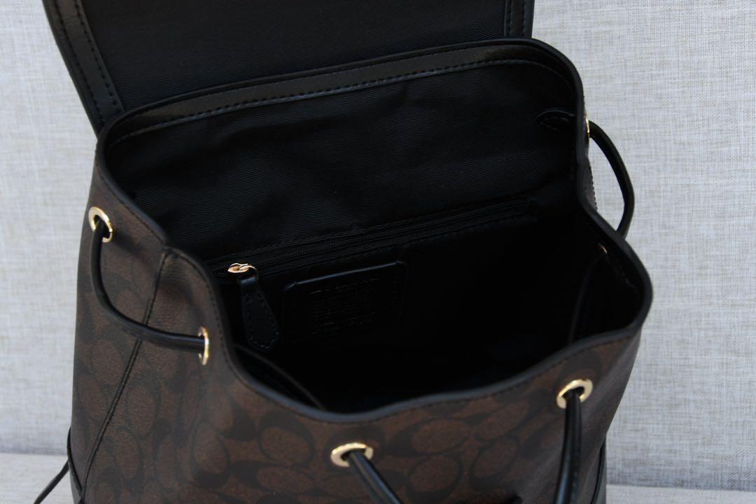 COACH ELLE BACKPACK IN SIGNATURE CANVAS (COACH 1613), Women's Fashion