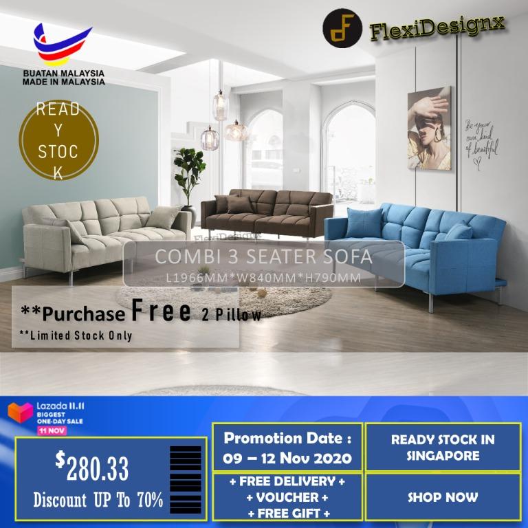 Combi Sofa Bed 11.11 Mega Sales Furniture Home Living