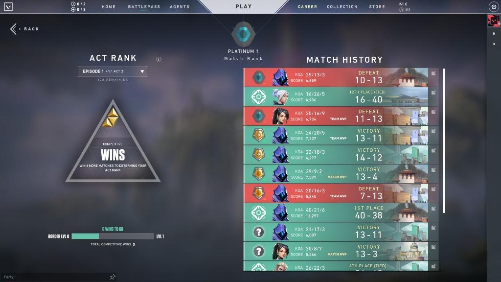 Diamond 1 and Platinum 1 Valorant account ( valorant acc ), Video ...