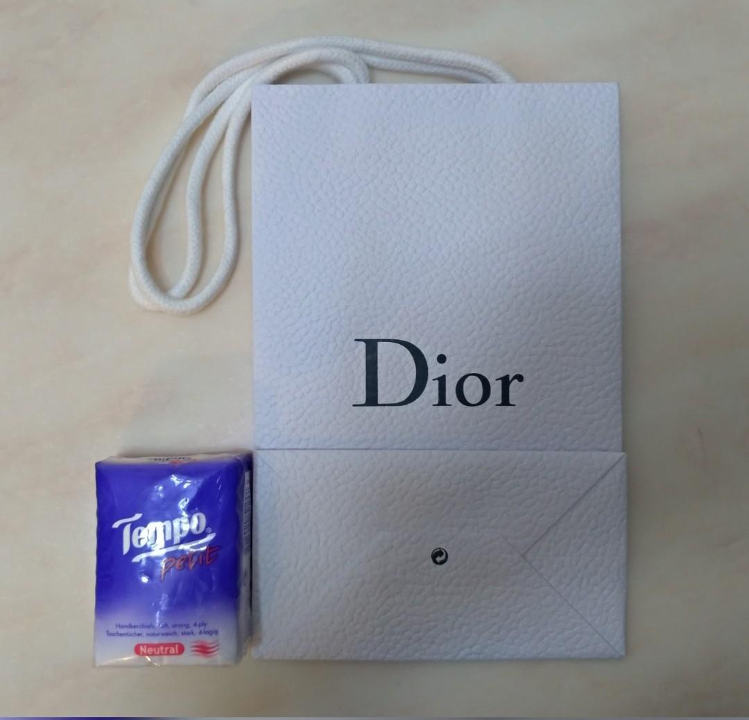 Dior 名牌紙袋(14.5cm L x 22.5cm H x 8cm W), 名牌, 手袋及銀包 ...