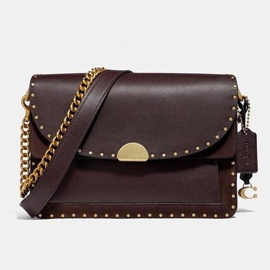 Coach Dreamer Shoulder Bag w rivets. Installment available