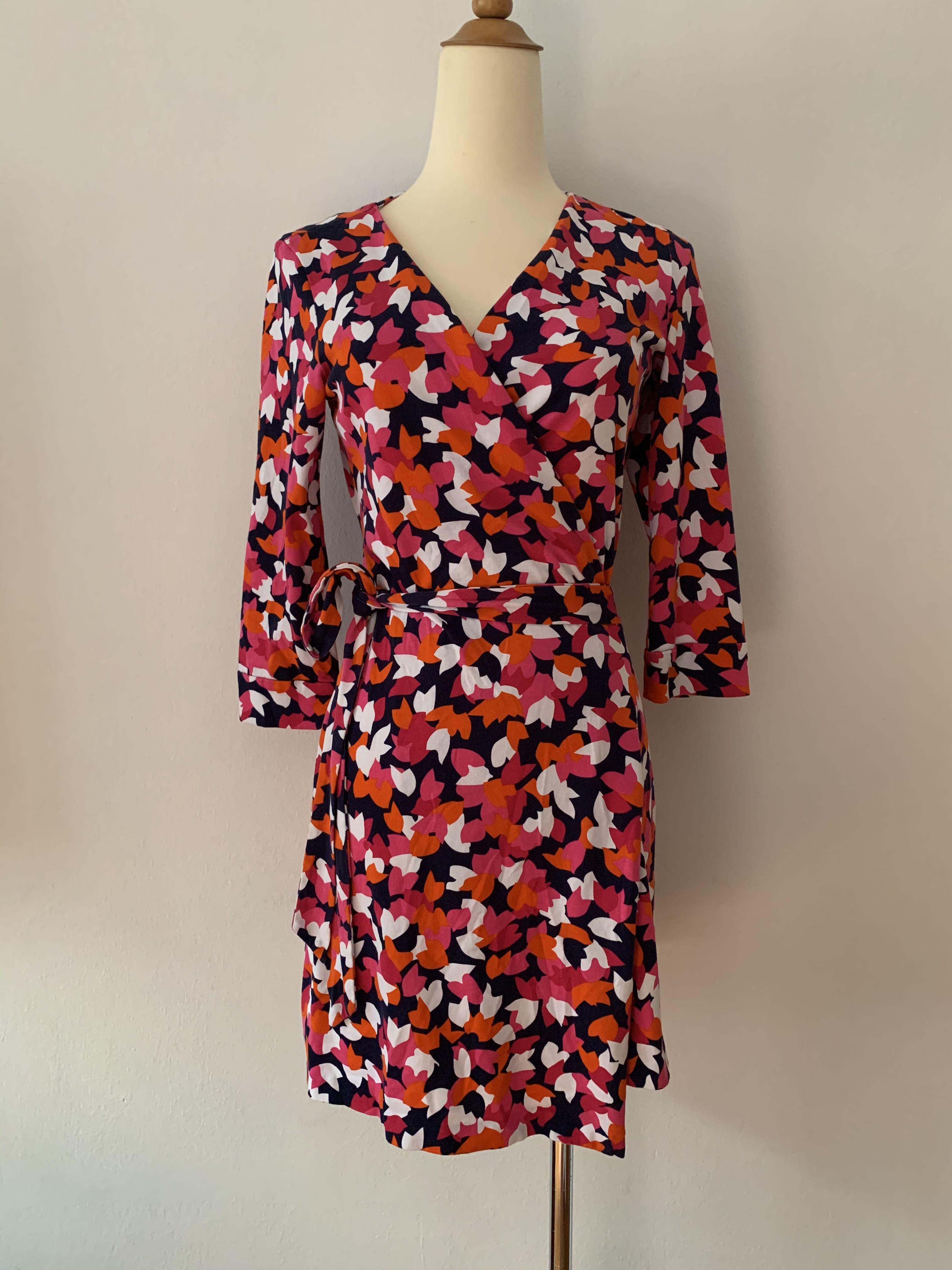 Dvf new julian wrap dress online