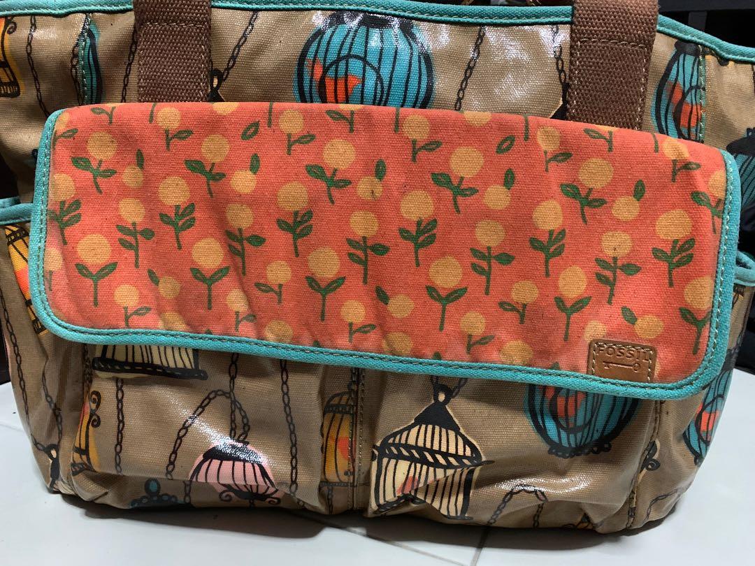 Fossil shop nappy bag