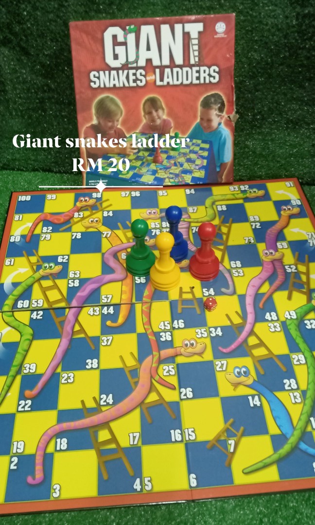 Giant snakes ladder, Hobbies & Toys, Toys & Games on Carousell
