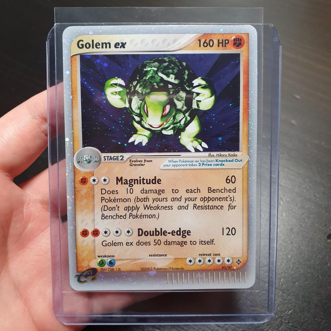 Golem ex - 91/97 - Ultra-Rare (Ex Dragon Singles) Pokemon TCG Cards  [Vintage Silver Border], Hobbies & Toys, Toys & Games on Carousell