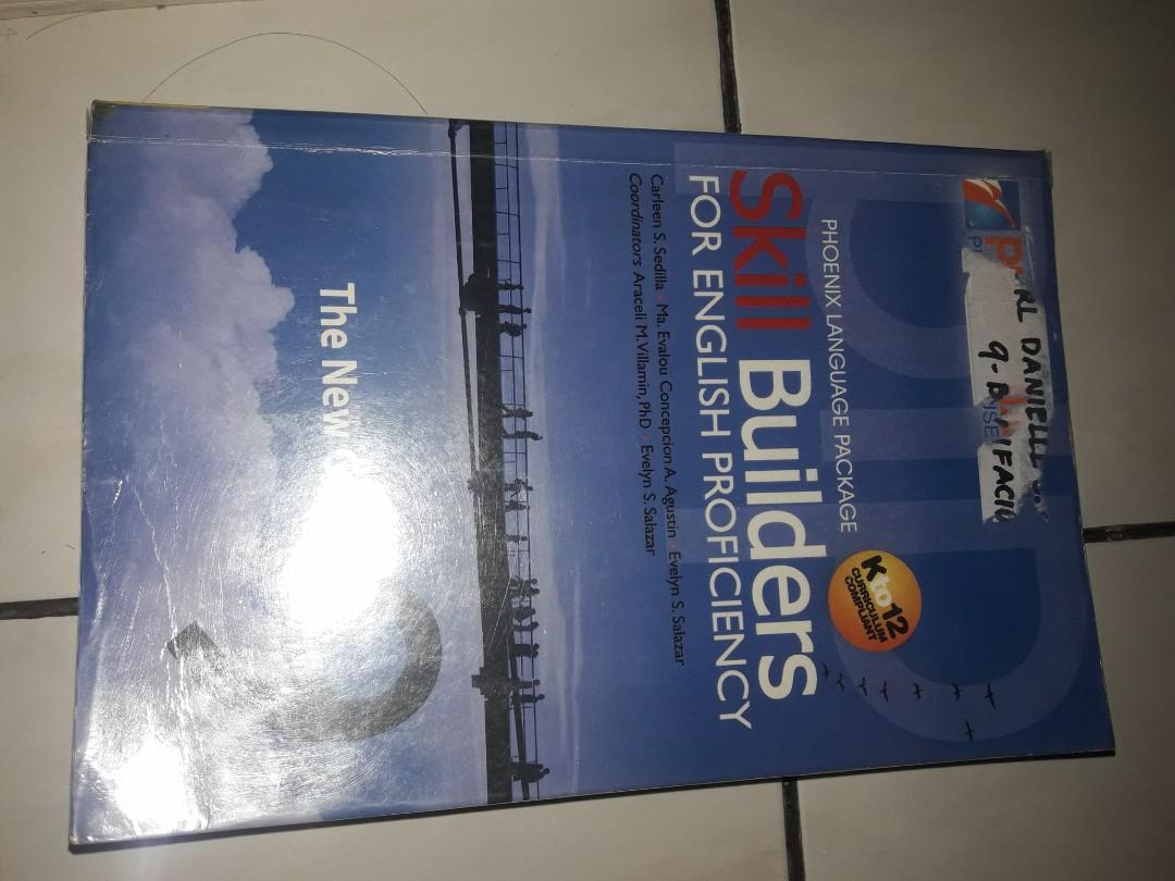 Grade 9 books (Category: Textbooks) located in Quezon City. Submitted by shopaholics.31 (Listing ID 1048043722, Image 2). Description: skill builders for english proficiency e-math worktext in mathematics practical mapeh.