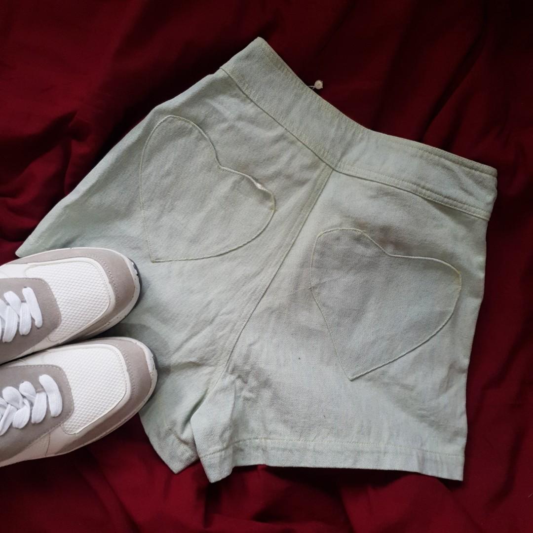 Highwaist Denim Shorts - 24 inches (Category: Shorts) located in Makati City. Submitted by miss.thingz (Listing ID 1048043604, Image 2). Description: 🥀 Size: Waist 24" Length 13" Please fill out the order form (see story highlights) ⚠️ No Return. No Exchange. ⚠️ Please manage your expectations. This is a preloved item. ⚠️ Measured by tape measure. Please follow me for more thrifted items. #denimshorts #shorts #plussizedshorts #denim #missthingz 