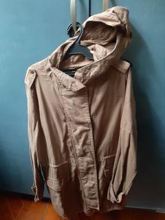Hoodie trench coat / jacket