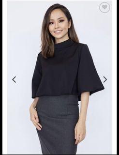 Hook clothing high neck top block