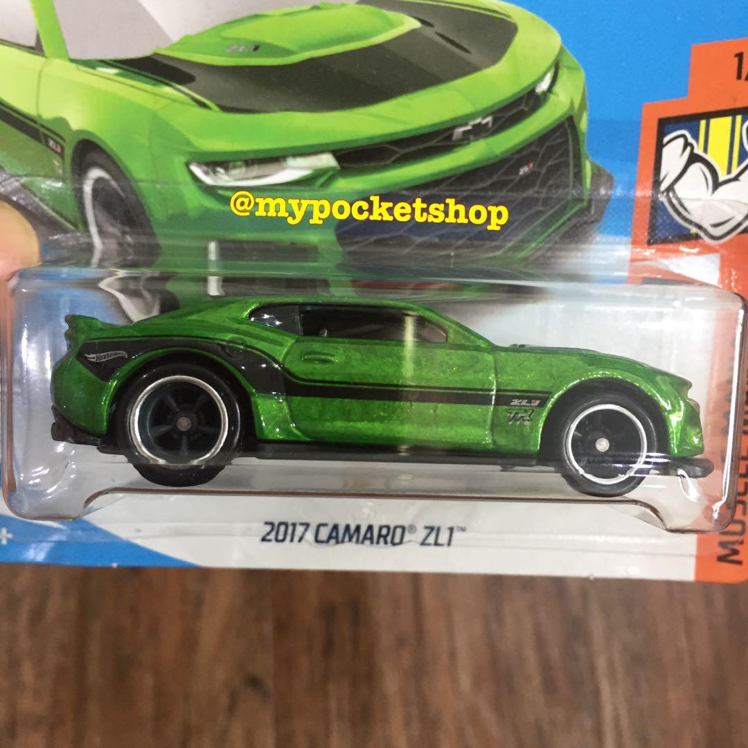 (SOLD) Hot Wheels 2017 CAMARO ZL1 - STH / 2017 Hotwheels Super Treasure  Hunt / Euro Short Card Variation / Vhtf