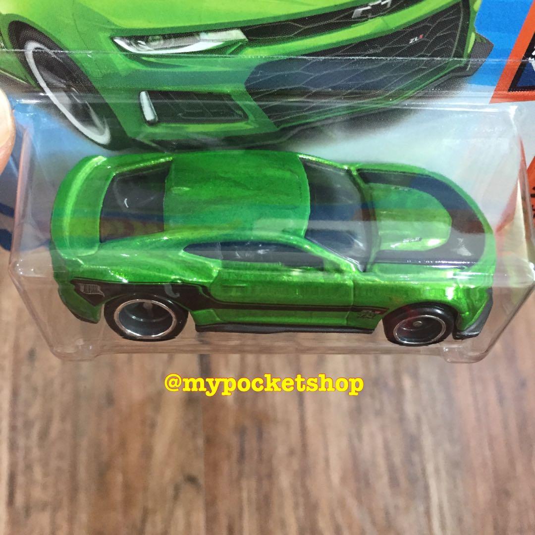 (SOLD) Hot Wheels 2017 CAMARO ZL1 - STH / 2017 Hotwheels Super Treasure  Hunt / Euro Short Card Variation / Vhtf