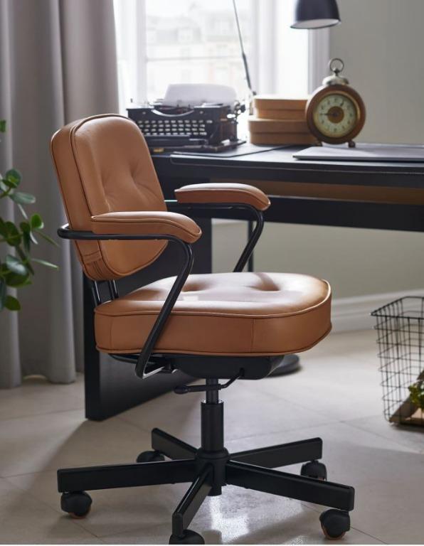 Ikea computer chair Alefjall Furniture Home Living Furniture Chairs on Carousell