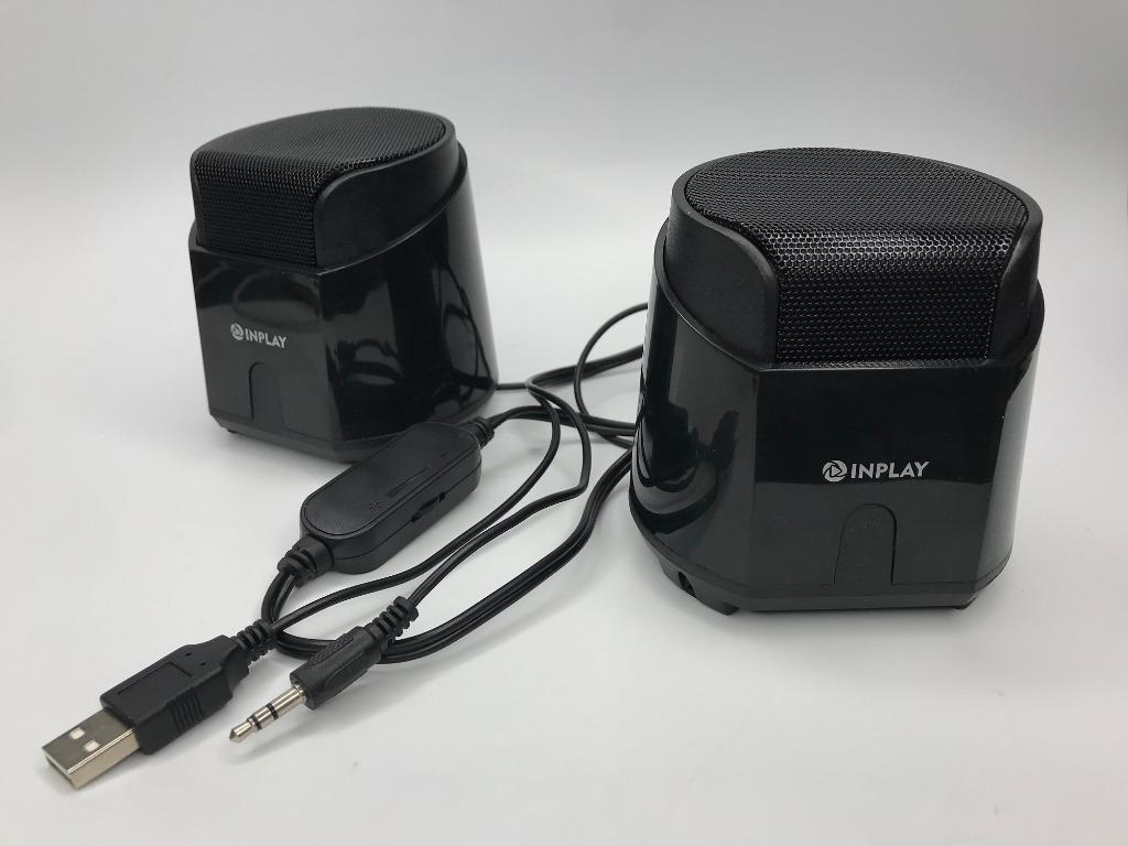 INPLAY MS-002 MINI SPEAKER, USB 2.0 CHANNEL MULTIMEDIA, BLACK, Audio ...