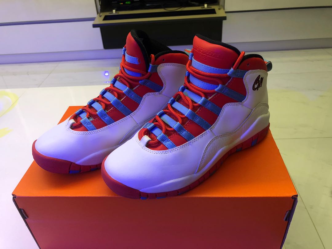 Red white and online blue jordan 10