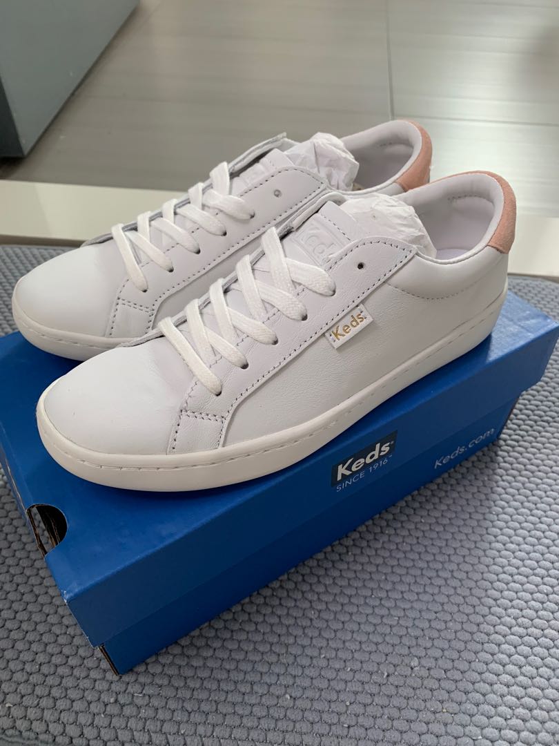 Keds Ace Leather Women s Sneaker White Blush