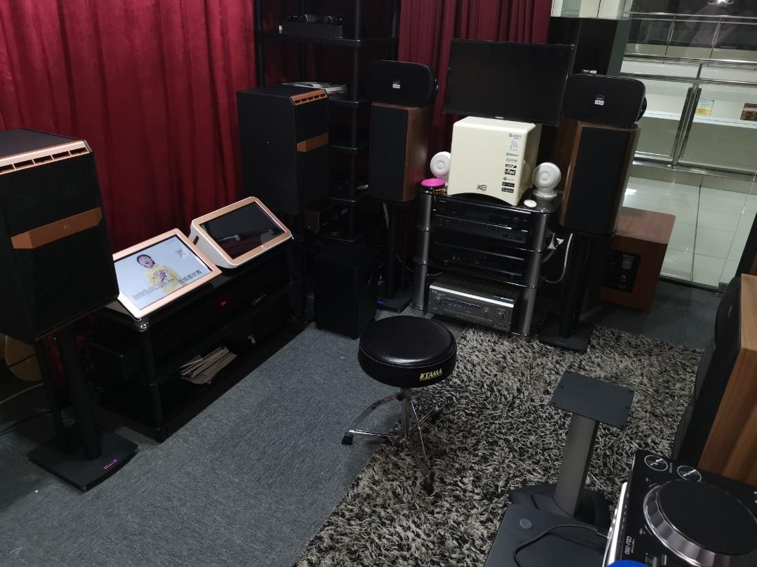 Laser Music Ktv karaoke system license with mic and speaker, Audio