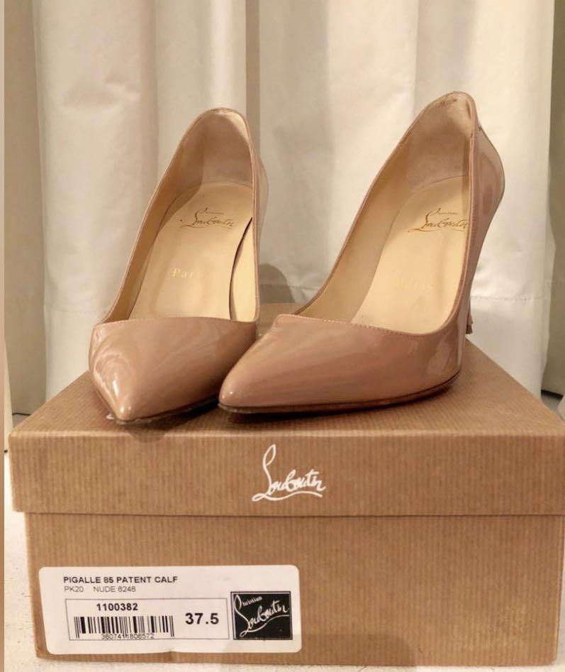 Louboutin Pigalle 85 patent leather heels