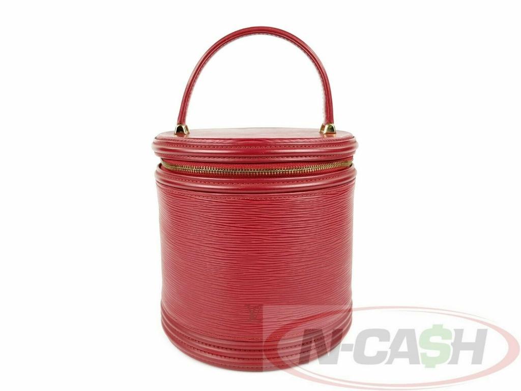 Louis Vuitton Epi Red Cannes Vanity Bag (Category: Luxury Bags & Wallets) located in Quezon City. Submitted by luxury_by_n-cash (Listing ID 1048044889, Image 1). Description: N-Cash Pawnshop "Instant Cash for Luxury Bags Since 2006" http://bit.ly/31Ch5oR Designer Bags Pawnshop in Philippines Louis Vuitton Epi Red Cannes Cosmetic Vanity Bucket Bag Measures: 7.75″ L x 7.75″ H x 7.25″ D (approx) ITEM INCLUSIONS: Original Customer Card and Dust Bag f