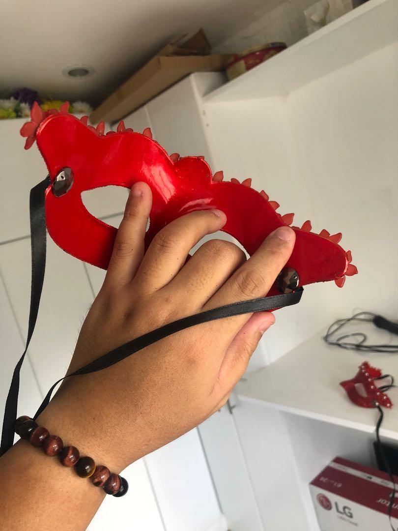 Masquerade Mask Red Flowers (Category: Occasions & Party Supplies) located in Pasig City. Submitted by bryanvain (Listing ID 1048111472, Image 3). Description: - Handmade - COD via shapi app - Custom colors available (limited colors only) - PM in advance NO RUSH ORDERS.