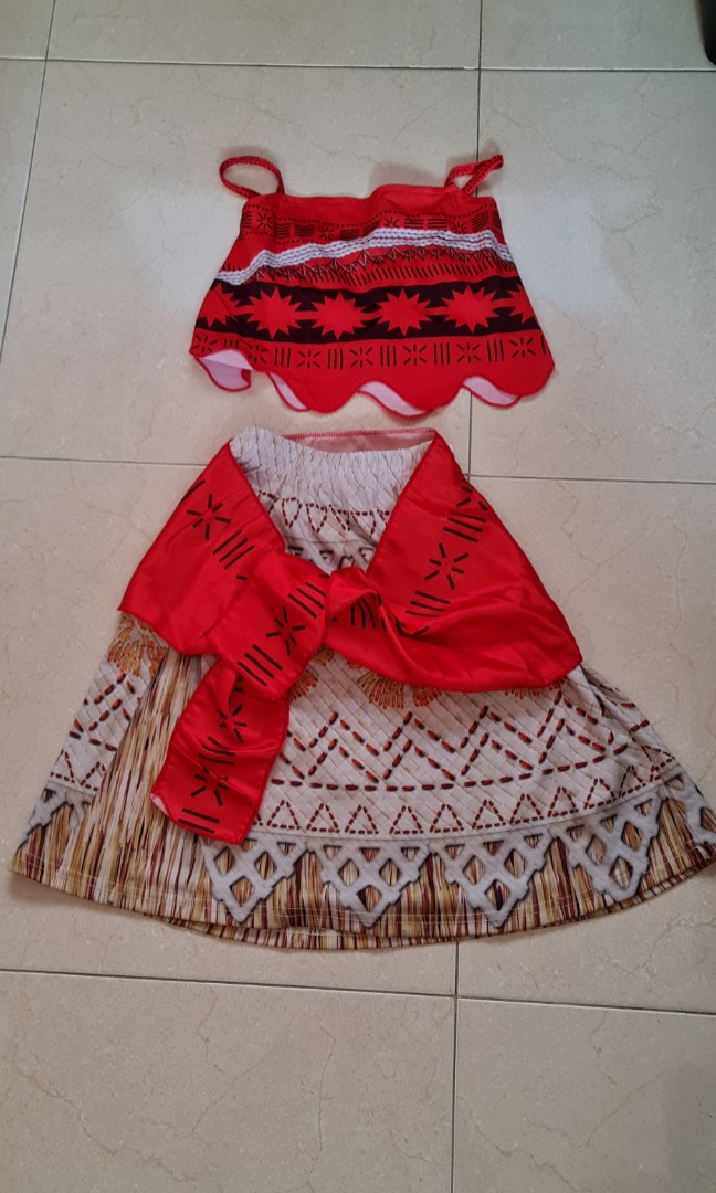 Moana Costume Babies Kids Girls Apparel 4 To 7 Years On Carousell