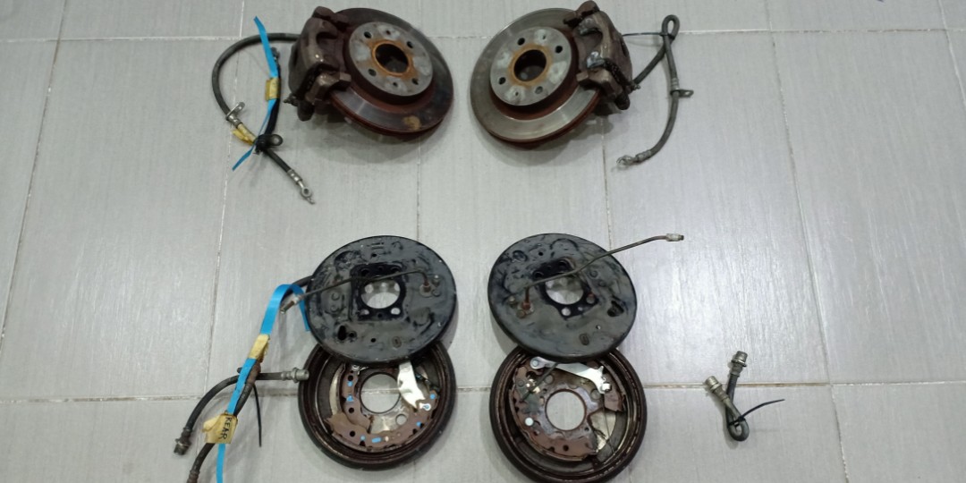 Myvi Gen 1 Front brake caliper and disc Rear drum, Auto Accessories on