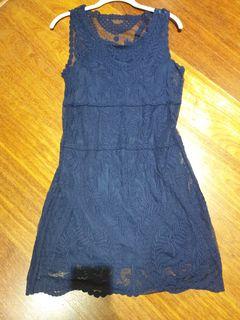 Navy Blue lace dress