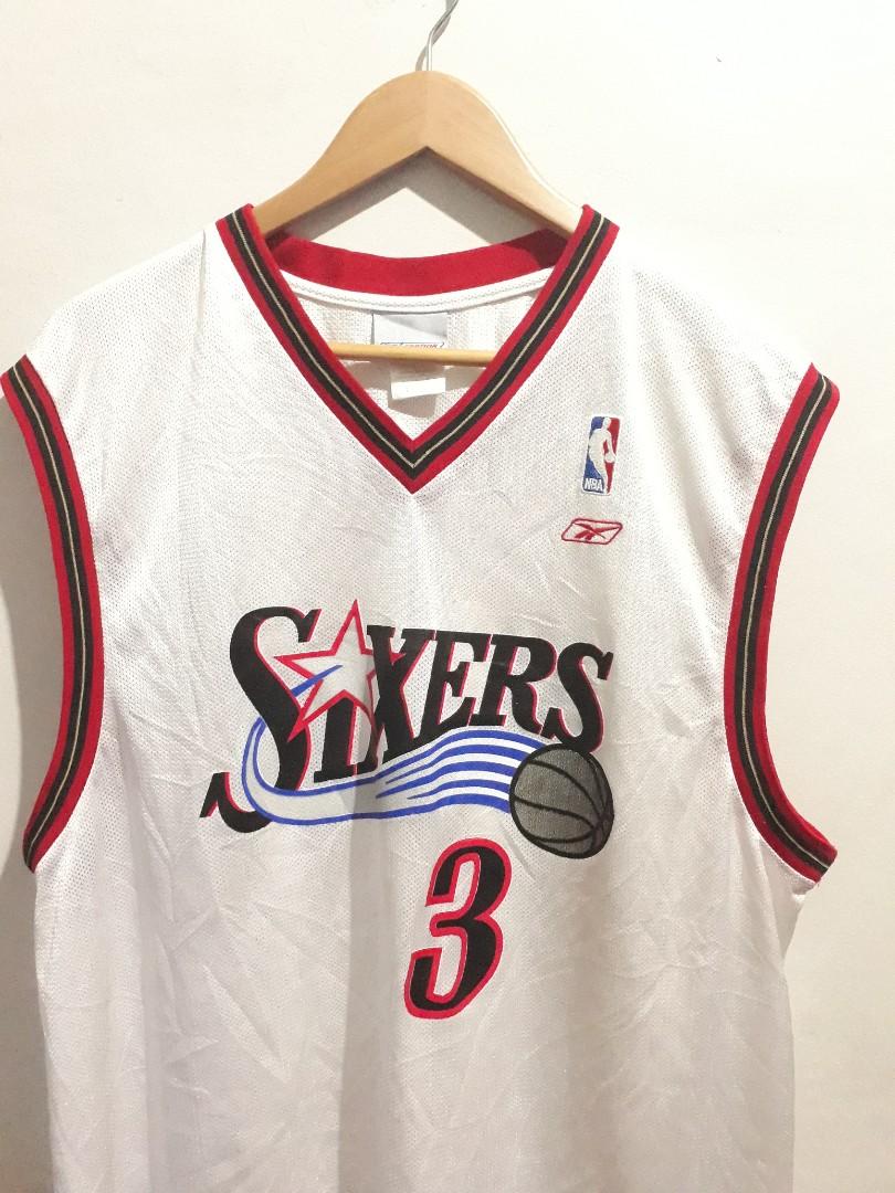 white and red NBA jersey #NBA #basketball Allen Iverson