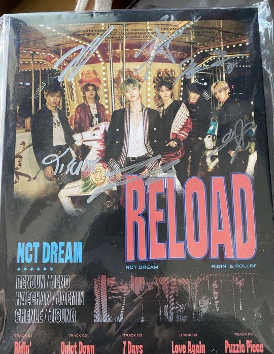 Nct Dream Reload Signed Album Fansign Photocard Set K Wave On Carousell
